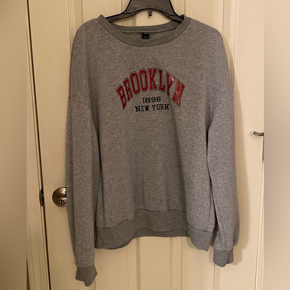 Grey brooklyn sweater
